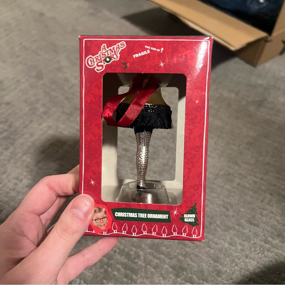 In box! “A Christmas Story” Leg Lamp ornament!!
